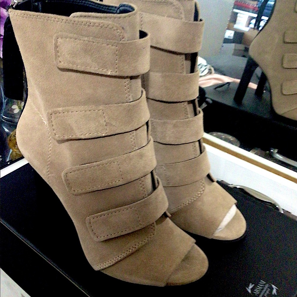 DKNY suede boots